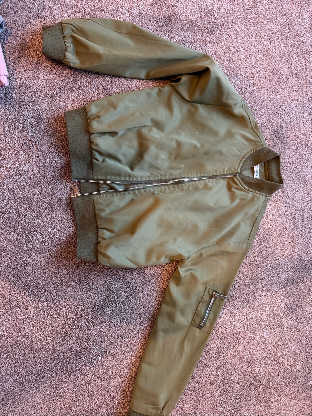 Olive Green Bomber Jacket